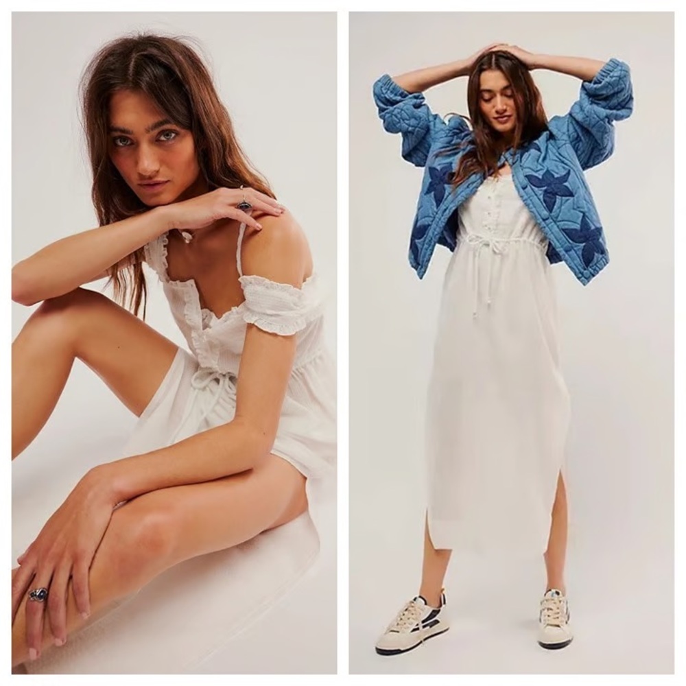 Free People White Off-Shoulder Dress